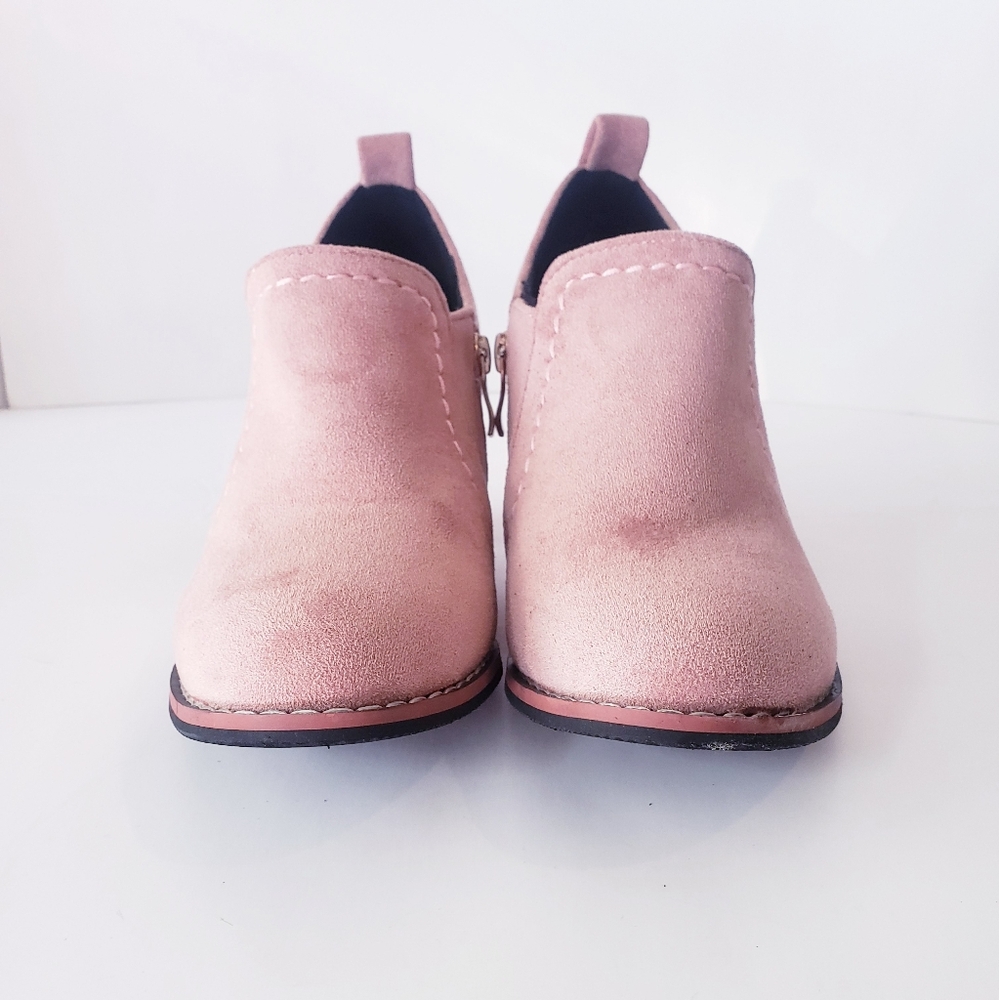 Pink Block Heel Booties - Picture 5 of 5